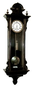 Vienna, Austria, small single weight regulator, late Biedermeier period, grid pendulum, eight day duration, c1855