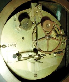 France, unsigned movement and case, quality tribute to Euclid, Father of Geometry, whose gilt ormolu bust surmounts the architectural case, his tools and book to the sides of the bust. With a quality silk thread, bell strike movement with count wheel striking, c1835