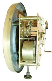 Lenzkirch, Germany, oak "Freischwinger" , with 34 pieces of polished brass trim, the fancy pendulum with a central bust, and crest with a facial casting of Diana with elaborate hair jewels. The dial flanked by two female caryatids, brass castings with good detail. The well made count wheel striking movement with strong Lenzkirch logo and serial Nr. 866,286 circa 1889.