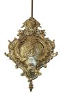 Lenzkirch, AGU, Germany, "Freischwinger", 8 days, time and strike, spring driven, series No. 26 movement in a walnut case with nicely turned cross column below door and turned half columns flanking silvered dial, serial number 927944, c1891