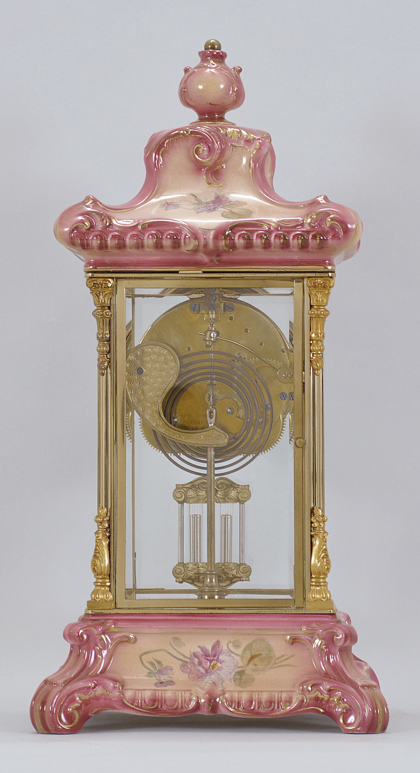 Vintage-NOS-German-Box Regulator Clock Brass Pendulum Bob-Ca.1920s-#T256 