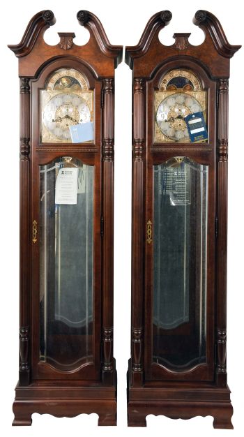 Tall Clocks- 7 (Seven) Howard Miller New Old Stock in box including a Canton (Model 615- 016), two Rochesters (Model 610- 793), two Ashley (Model 610- 519) and two Collindales (Model 610- 954)