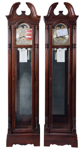 Tall Clocks- 7 (Seven) Howard Miller New Old Stock in box including a Canton (Model 615- 016), two Rochesters (Model 610- 793), two Ashley (Model 610- 519) and two Collindales (Model 610- 954)