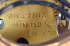Ansonia Clock Co., New York, NY, "Zenith", 8 day, time and strike spring driven movement crystal regulator mantel clock.
