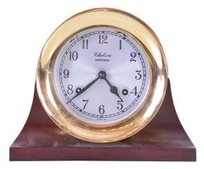 Chelsea Clock Co., Boston, Mass., "Shipstrike", 8 day, time and strike spring driven, lever movement "Ship