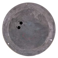 Chelsea Clock Co., Boston, Mass., 10" Cast brass and nickel plated case with 8" 24-hour black dial.