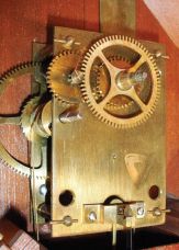 Unknown, 8 day, weight driven, brass movement "Diamond Head" banjo wall timepiece, copy of a Daniel Munroe original.
