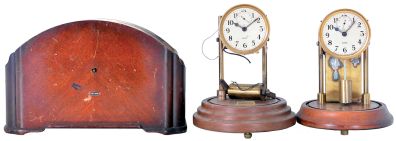 Clocks- 20 (Twenty) mantel and desk clocks: 3 (Three) black mantel clocks, 2 (Two) weight-driven ogee clocks, many wood cased mantel clocks, 2 (Two) Barr clocks for parts, a Seth Thomas chime clock, and a 400-day clock. Makers include Seth Thomas, Ansonia, Kundo, Barr, Waterbury, Ingraham, Chauncey Jerome, and H. Webster.