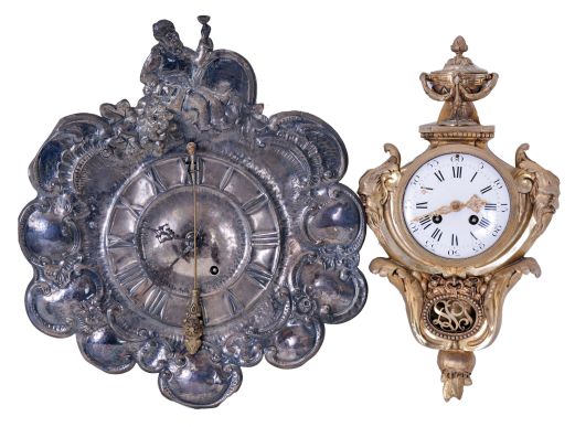 Steeple Clock Beehive size Etched Flower Basket Pattern Lower Glass 