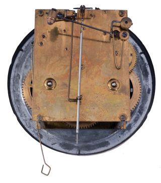 Clock and Anenometer- Junghans Vienna regulator spring driven wall clock and a Friez Instruments Baltimore glass encased anemometer.