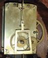 Unsigned New Hampshire or Massachusetts 8 day, weight driven, brass movement Patent or banjo timepiece.