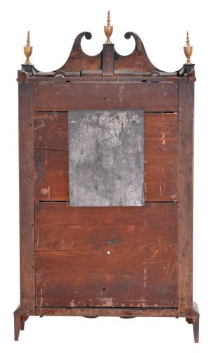 Seth Thomas, Plymouth, Conn., 30 hour, time and strike weight wood movement pillar & scroll shelf clock.