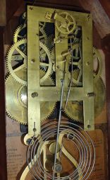 Brewster & Ingrahams, Bristol, Conn., 8 day, time and strike spring driven, Charles Kirk
