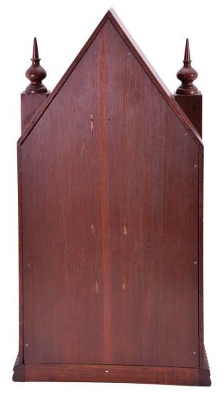 Irvin Thomas Rosen (1915-2010) of McKinley and Middlebrook, Virginia, 8 day, time and strike spring driven movement ripple molding shelf clock. This one is marked No. 11. Mr. Rosen, was the individual who designed a machine to reproduce ripple molding as used by J. C. Brown and others on clocks c. 1850. This process had been lost over the years.