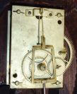 Boston, Mass., Patent or banjo timepiece, with 8 day, weight driven, brass movement