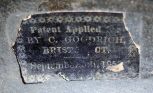 Chauncey Goodrich, Bristol, Conn., 8 day, time and strike spring driven movement iron front shelf clock.