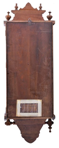 Ansonia Clock Co., New York, NY, "Queen Elizabeth" wall clock with 8-day, spring driven time & strike movement.