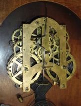Ansonia Clock Co., New York, NY, "Queen Elizabeth" wall clock with 8-day, spring driven time & strike movement.