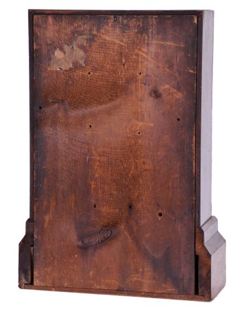 Terry & Andrews, Bristol, Conn., 8 day, time and strike spring driven movement shelf clock.