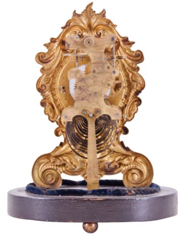 Coe & Co., New York, 30 hour, spring driven, embossed brass front "Paris" model shelf timepiece with Samuel N. Botsford