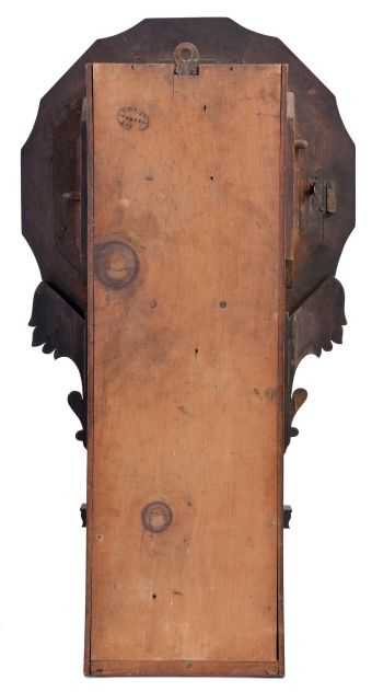 Anglo American 8 day, time and strike spring driven movement wall clock with a movement made by the New Haven Clock Co.