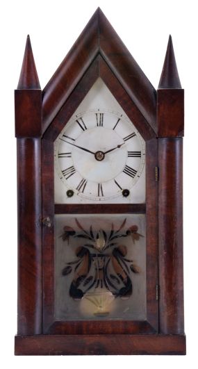 Brewster & Ingrahams, Bristol, Conn., 8 day, time and strike spring driven, Kirk