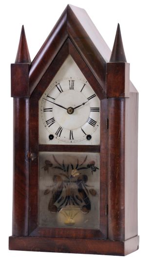 Brewster & Ingrahams, Bristol, Conn., 8 day, time and strike spring driven, Kirk