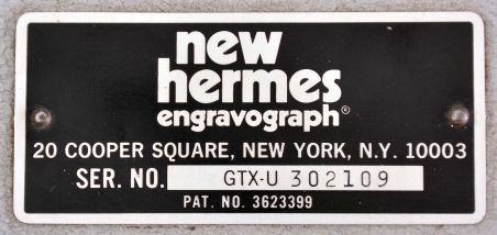 New Hermes GTX - Universal pantograph engraving machine, with a large selection of master copy type, and work holding accessories