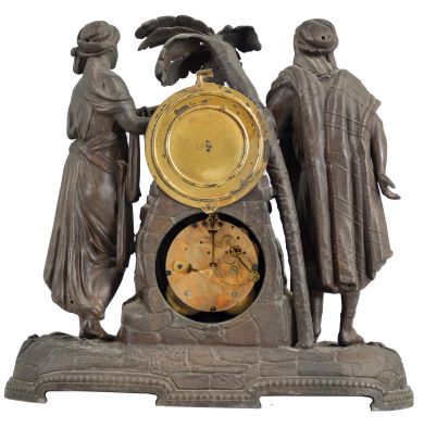 Seth Thomas Sons & Co., New York, New York, "No. 8002", "Rebecca at the Well", 15 day, time and strike spring driven movement figural mantel clock.
