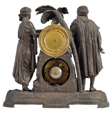 Seth Thomas Sons & Co., New York, New York, "No. 8002", "Rebecca at the Well", 15 day, time and strike spring driven movement figural mantel clock.