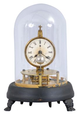 E. N. Welch Mfg. Co., Forestville, Conn., "Briggs Rotary", 30 hour, spring driven, rotary pendulum novelty timepiece.