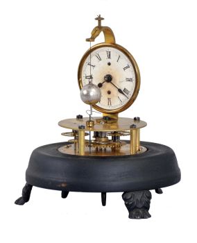 E. N. Welch Mfg. Co., Forestville, Conn., "Briggs Rotary", 30 hour, spring driven, rotary pendulum novelty timepiece.