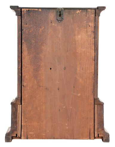 Atkins Clock Co., Bristol, Conn., "London" model, 8 day, time and strike, spring brass movement shelf clock.