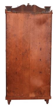 Birge, Mallory & Co., Bristol, Conn., 8 day, time and strike, weight brass movement triple decker shelf clock.