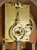 George D. Hatch, North Attleboro, Mass., 8 day, weight driven brass movement patent or banjo timepiece.