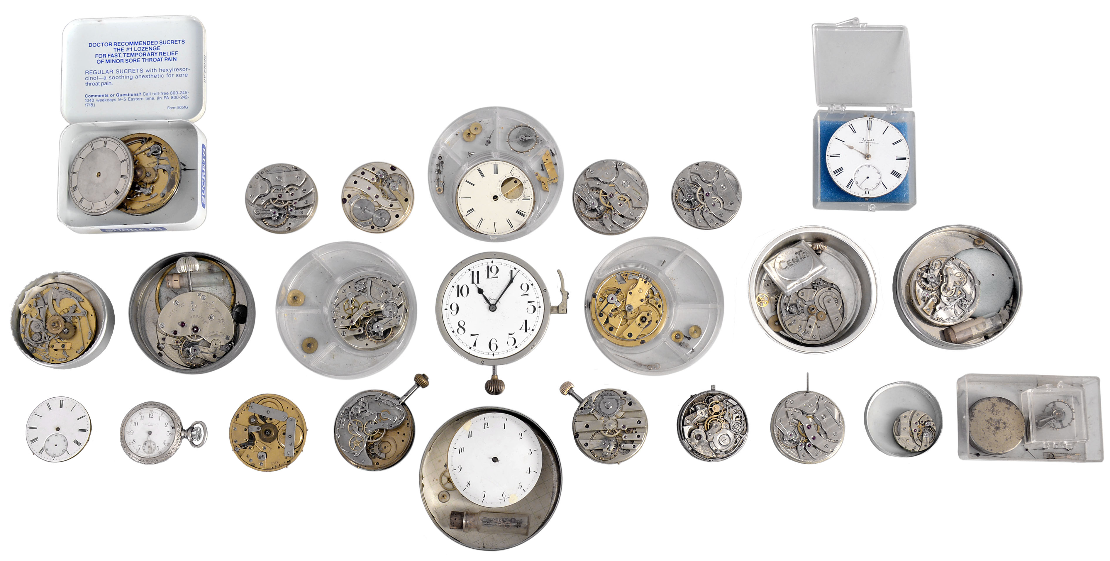 Lot of complicated and high grade pocket watch movements