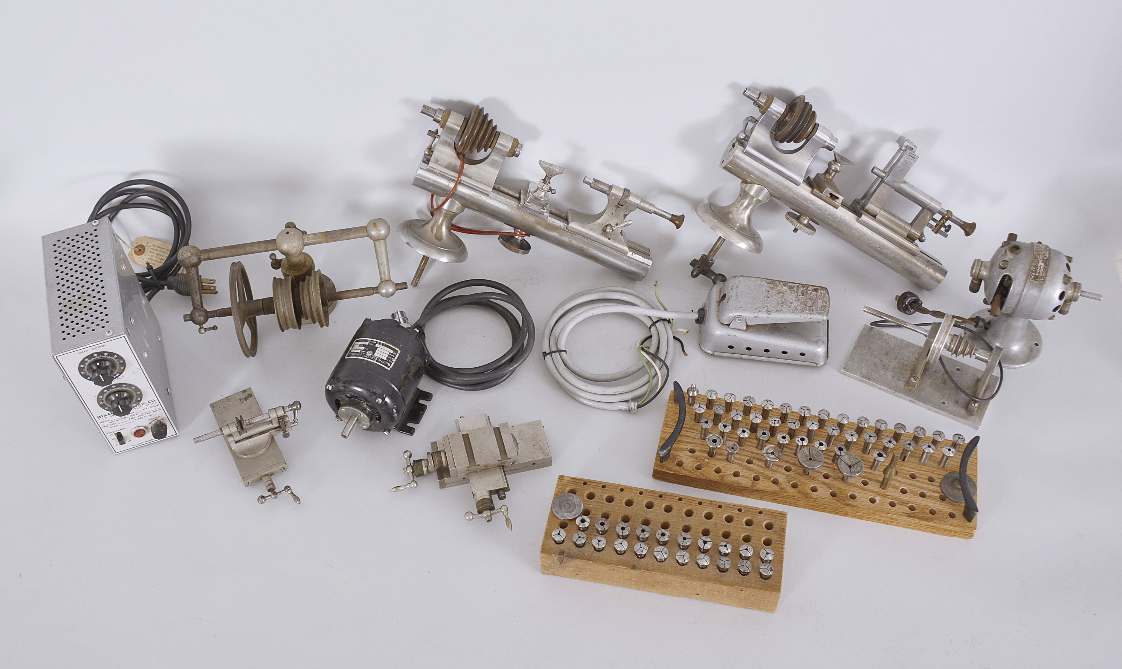 Collets Watchmaker Tools Two American Watch Tool Co. watchmaker's lathes with collets and ...