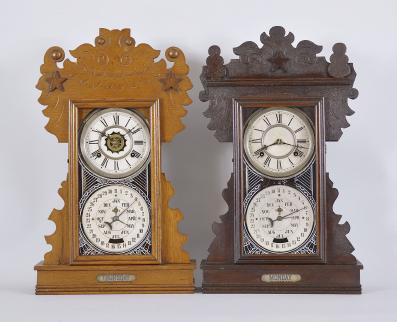 Clocks- 2 (Two): (1) Charles A. Feishtinger