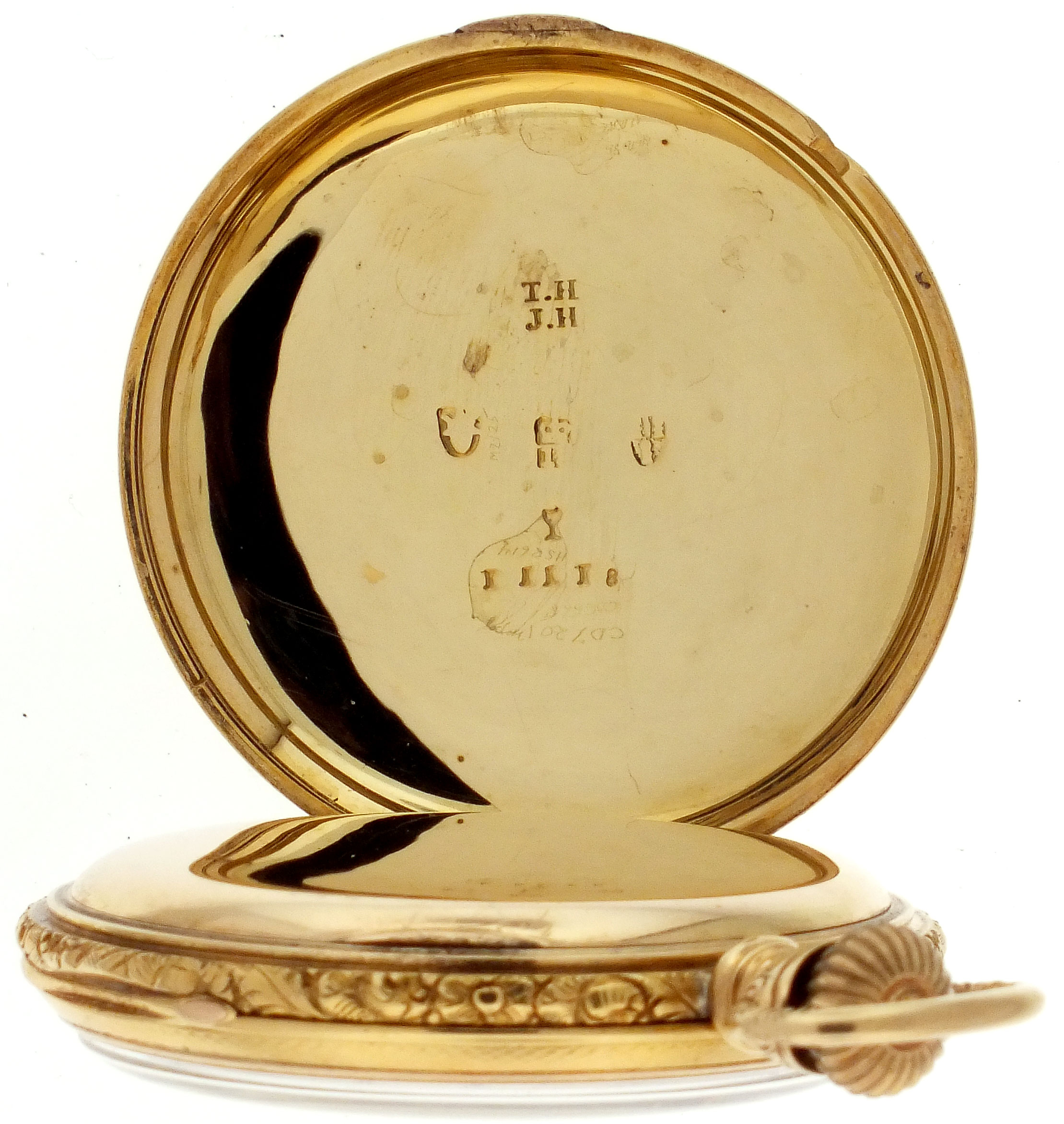 Waltham 18 karat gold pocket watch