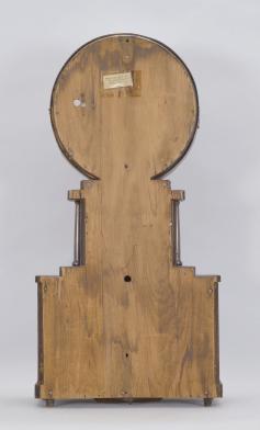 Joseph Ives, Brooklyn, New York, empty case to an early "Brooklyn" model clock utilizing a wagon spring.