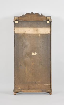 John Birge, Bristol, Conn., 8 day, time and strike weight driven brass movement fully carved column, splat and paw feet double decker shelf clock with Ives