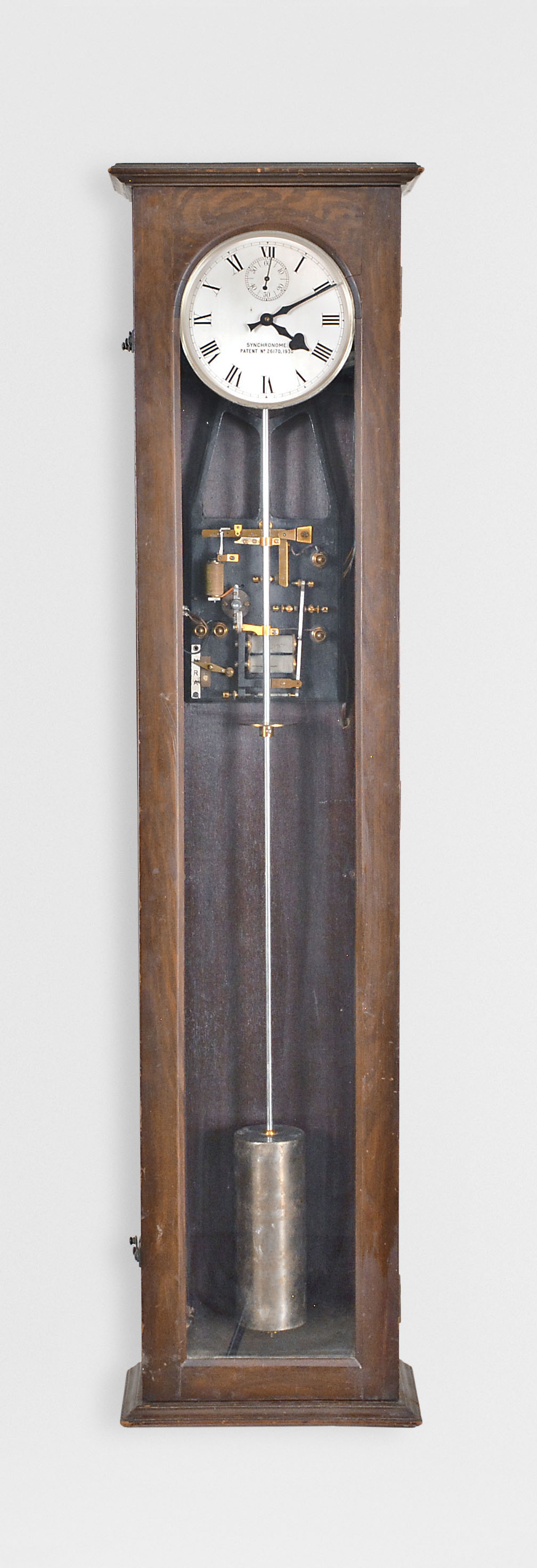 Synchronome free pendulum clock prototype