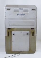 J.P. Seeburg & Company, Chicago, Illinois, model "201 SH" jukebox, playing from a selection of 200 (Two-Hundred) 45rpm records in a chrome and glass case with 1950