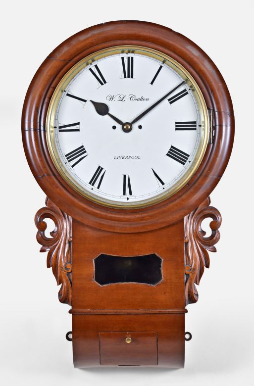 W. L. COULTON ENGLISH WALL CLOCK Barnebys