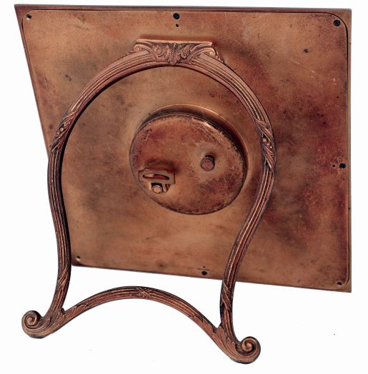 Waltham Watch Co., Waltham, Mass., "No. 1831" 8 days, 7-jewel, spring driven brass movement picture clock, c1928