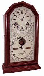 Ithaca Calendar Clock Co., Ithaca, NY, "No. 11 Octagon", 8 days, time and strike, brass spring driven movement double dial calendar clock, c1880