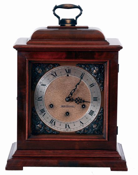Seth Thomas Clock Co., Thomaston, Conn., "Legacy-2W" cabinet style shelf clock with a spring driven, 8 days, Westminster movement (no. 124) c1950.