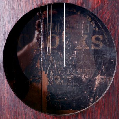L.F. & W.W. Carter, Bristol, Conn., wall hanging Calendar clock with weight driven, 8 days timepiece movement and a BB Lewis perpetual calendar mechanism in a rosewood case, c1865.