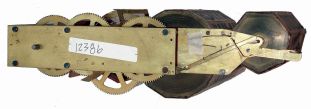 Prentiss Improvement Clock Co., New York, EMPIRE model calendar 60 day, spring driven timepiece, with "Thrasher" style calendar mechanism, c1898.