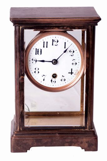 Vermont Clock Co., Fairhaven, Vermont, 8 days, spring driven brass lever movement timepiece crystal regulator, c1915